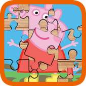 Pepa und Schwein Puzzle für Kinder Spiel