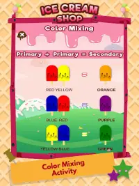 Learning Colors Ice Cream Shop - Color Name Games Screen Shot 2