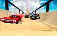 US Police Lightning Car Chase: Mega Ramp Racing Screen Shot 1