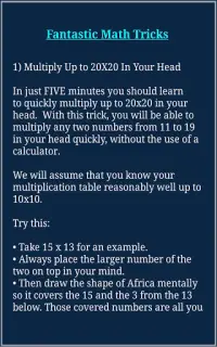 Math Tricks Screen Shot 11