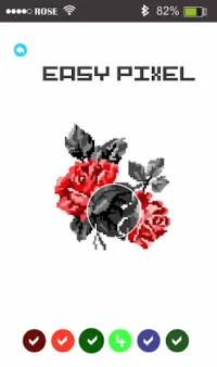 Rose Flowers Pixel Art - Paint By Number Screen Shot 6