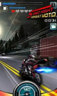 Speed Night Highway MOTO Screen Shot 0
