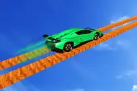 Longest Tightrope Mega Ramp Car Racing Stunts Game Screen Shot 2