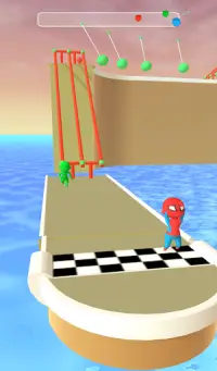 Spider Stickman 3D Race : Superhero Fun Race Screen Shot 3