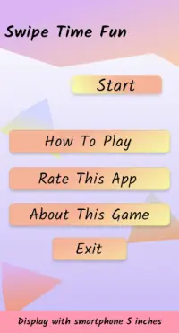 Swipe Time Fun - Permainan Swipe Layar Screen Shot 0