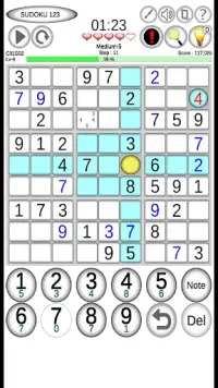 Sudoku 123 - Offline Game Screen Shot 3
