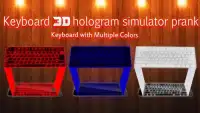Hologram 3D keyboard simulated Screen Shot 1