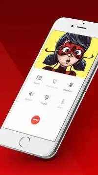 Fake Call From LadyBug Screen Shot 0