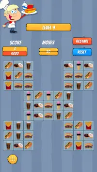 Match 3 - Fast Food Screen Shot 2