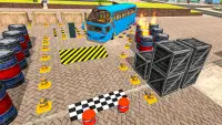 เครื่องจำลองรถบัส 3D - ขับ เกม Screen Shot 5