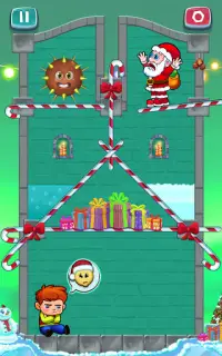Novos Jogos De Papai Noel Pin Puxar: Jogos Grátis Screen Shot 0