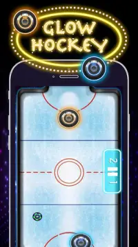 Glow Hockey 2 Player HD Screen Shot 6