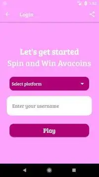 Avacoin Daily Spin Wheel Screen Shot 1