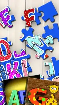 Alphabet Puzzle-Spiele Screen Shot 1