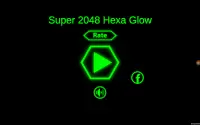 2048 Hexa Glow Super Free Puzzle Game Screen Shot 2