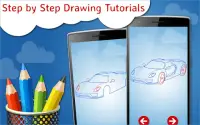 How to Draw Super Cars: Drawing lessons & tutorial Screen Shot 1