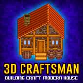 3D Craftsman Building Craft Modern House