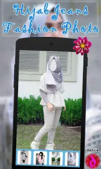 Hijab Jeans Fashion Photo Screen Shot 3