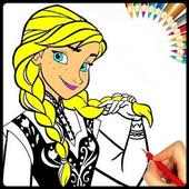 Coloring Princess Kids Page Book For Kids