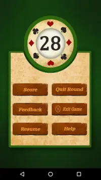 28 Card Game (Twenty Eight) Screen Shot 6