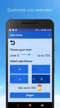 Math Game - Unlimited Math Practice Screen Shot 2