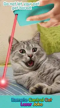 Piada a laser de controle remoto com gato Screen Shot 0