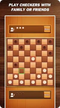 Checkers Classic - เกมกระดานสำหรับผู้เล่น 2 คน Screen Shot 3