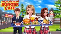 High School Café Girl: Burger Serving Cooking Game Screen Shot 11