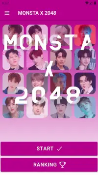 MONSTA X 2048 Game Screen Shot 0