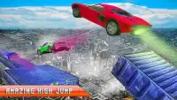 Car Stunts Racing: Impossible Route Rooftop Rider Screen Shot 3