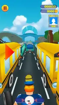 Subway minion banana Adventure Rush Screen Shot 0