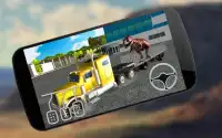 Angry Zoo Jurassic Dino Jungle Transport Truck Sim Screen Shot 0