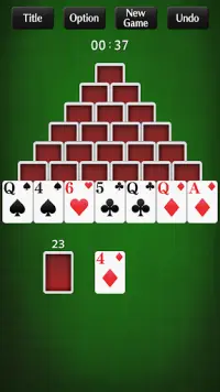 Pyramid Solitaire[card game] Screen Shot 1