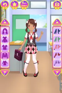 Anime Okul Giysi Giydirme Screen Shot 3