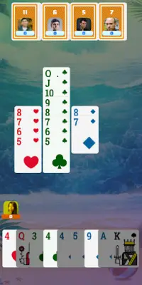 Sevens Card Game Screen Shot 1