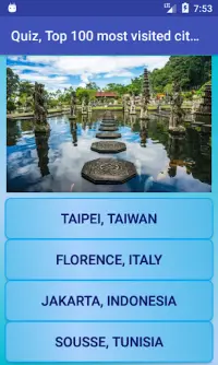 Quiz, Top 100 most visited cities in the world Screen Shot 5