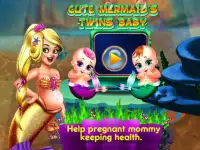 Cute Mermaid's Twins Baby Screen Shot 5