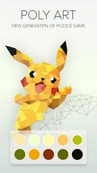 Pokemon Poly Art - Free Coloring Screen Shot 0