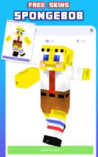 Skins Sponge Craft For Minecraft PE 2021 Screen Shot 4