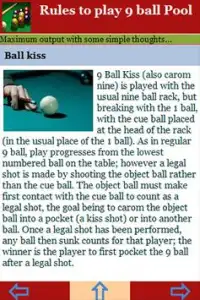 Rules to play 9 ball Pool Screen Shot 2