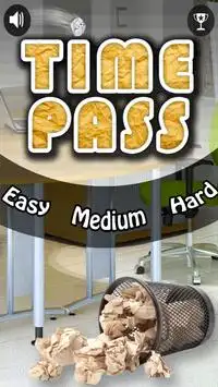 Paper Toss Time Pass Game Screen Shot 0
