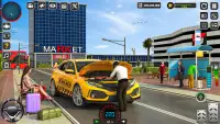 taksi sopir simulator mobil Screen Shot 3