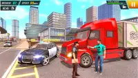 Lungsod Trak Pagmamaneho Simulator - City Truck Screen Shot 2