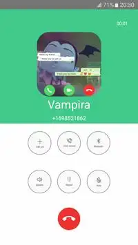 Fake Call Video : Vampirina Simulator Screen Shot 3