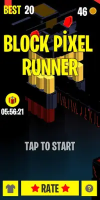 Block Pixel Runner Screen Shot 1