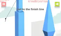 Stickman Fly Rope Action Screen Shot 0