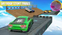 실제 자동차 스턴트 : 메가 램프 스턴트 자동차 경주 게임 Screen Shot 2
