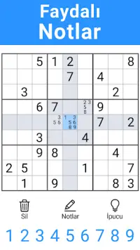 Sudoku - Mantık oyunları Screen Shot 3