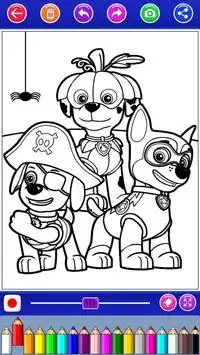 pawn coloring puppy the dog game Screen Shot 0