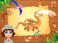 Excavación dinosaurio juegos Screen Shot 3